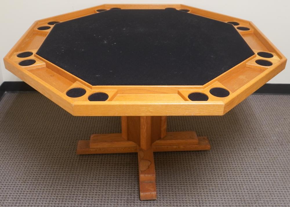 KESTELL FURNITURE MAPLE POKER TABLE,