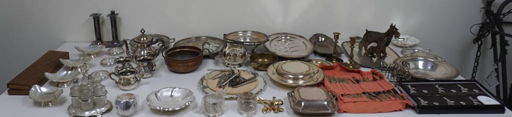 GROUP OF MOSTLY SILVERPLATE AND