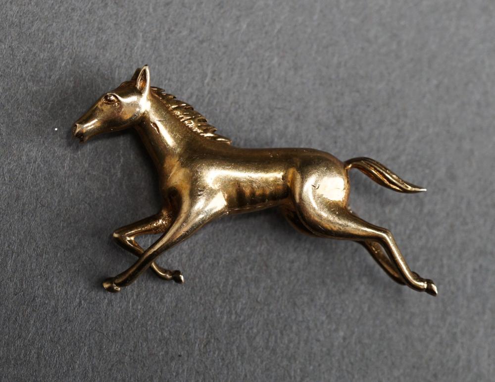 14-KARAT YELLOW-GOLD GALLOPING