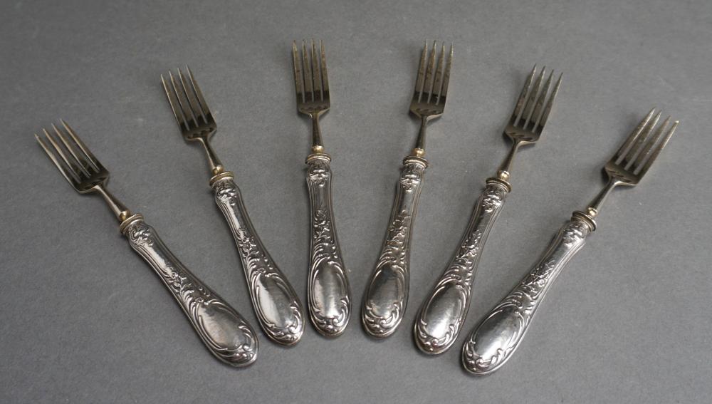 SET OF SIX 800 SILVER HANDLE DESSERT 2e51b2