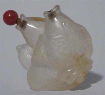 Chinese double fish rock crystal 4a1c6