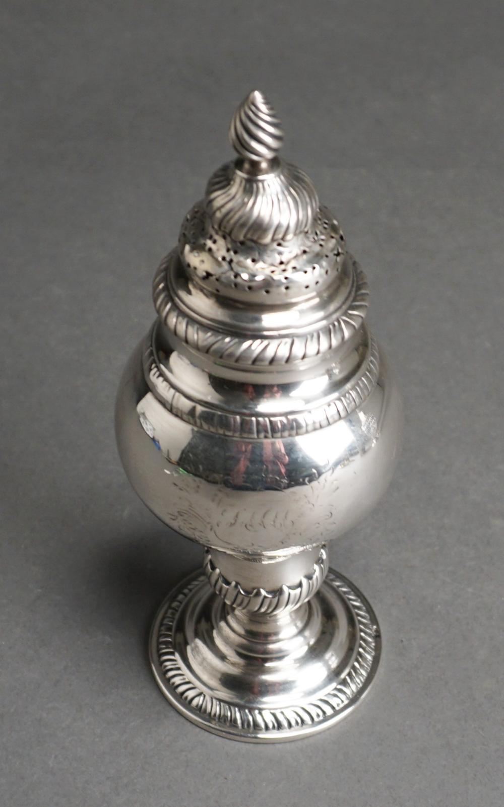 GEORGE III ENGLISH STERLING SILVER CASTOR,