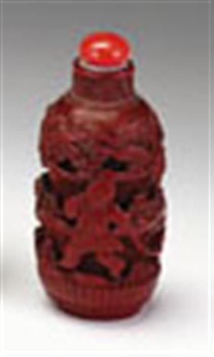 Rare Chinese cinnabar lacquer on 4a1c8