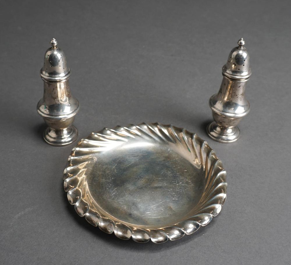 GORHAM STERLING SILVER PLATE AND PAIR