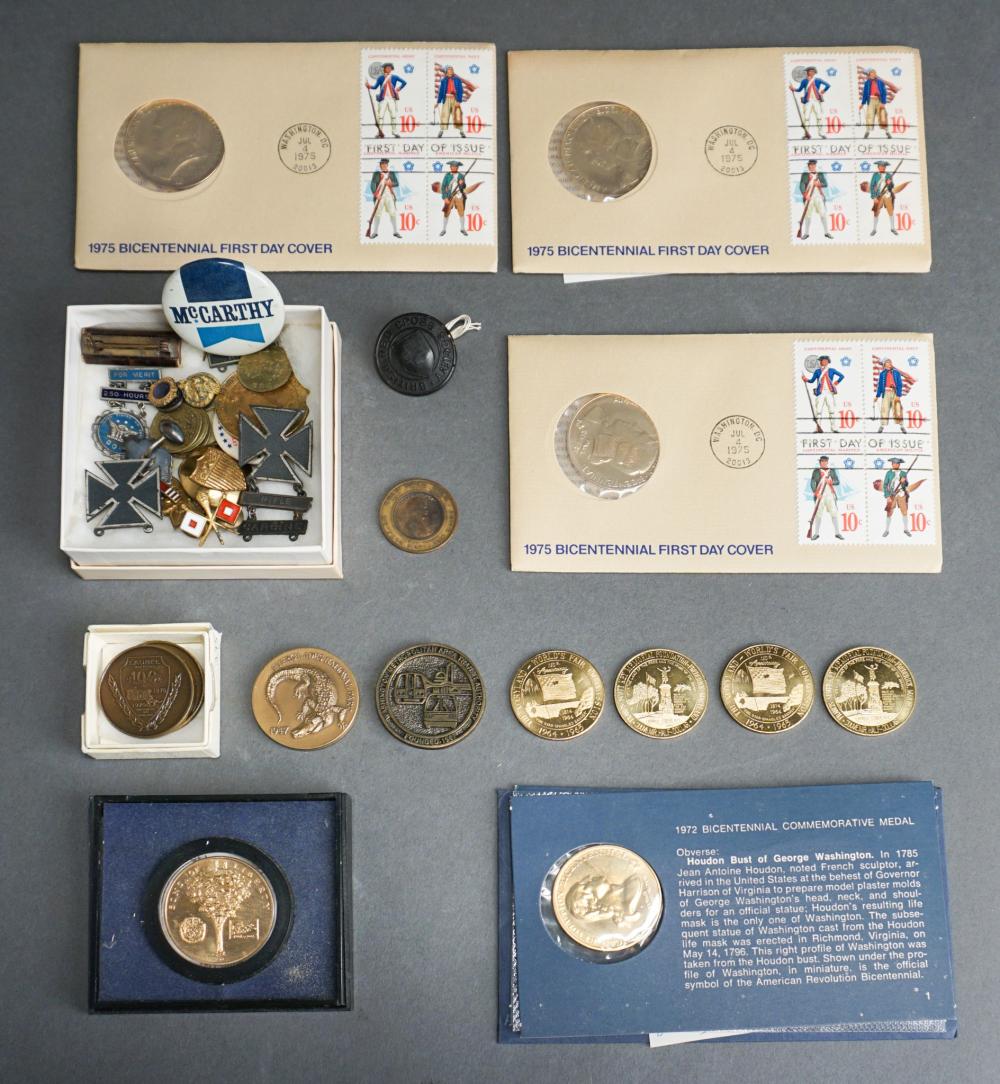 SMALL GROUP OF BICENTENNIAL, COMMEMORATIVE,