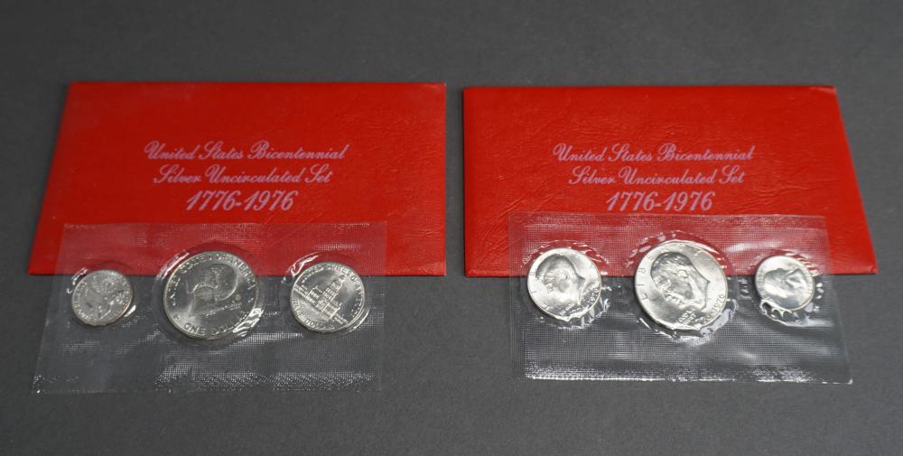 TWO U.S. BICENTENNIAL SILVER UNCIRCULATED