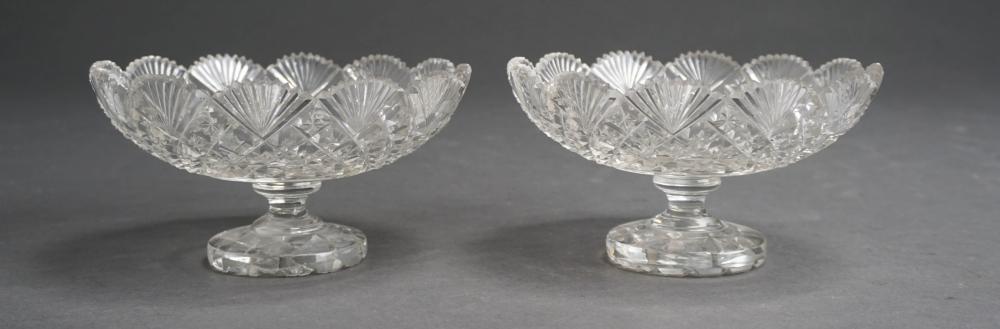 PAIR OF GEORGE III STYLE CUT GLASS