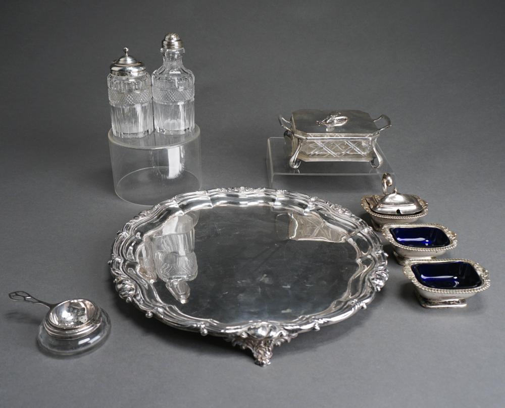 SILVER-PLATED PLATTER AND SARDINE