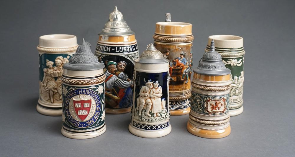 COLLECTION OF GERMAN CERAMIC STEINSCollection