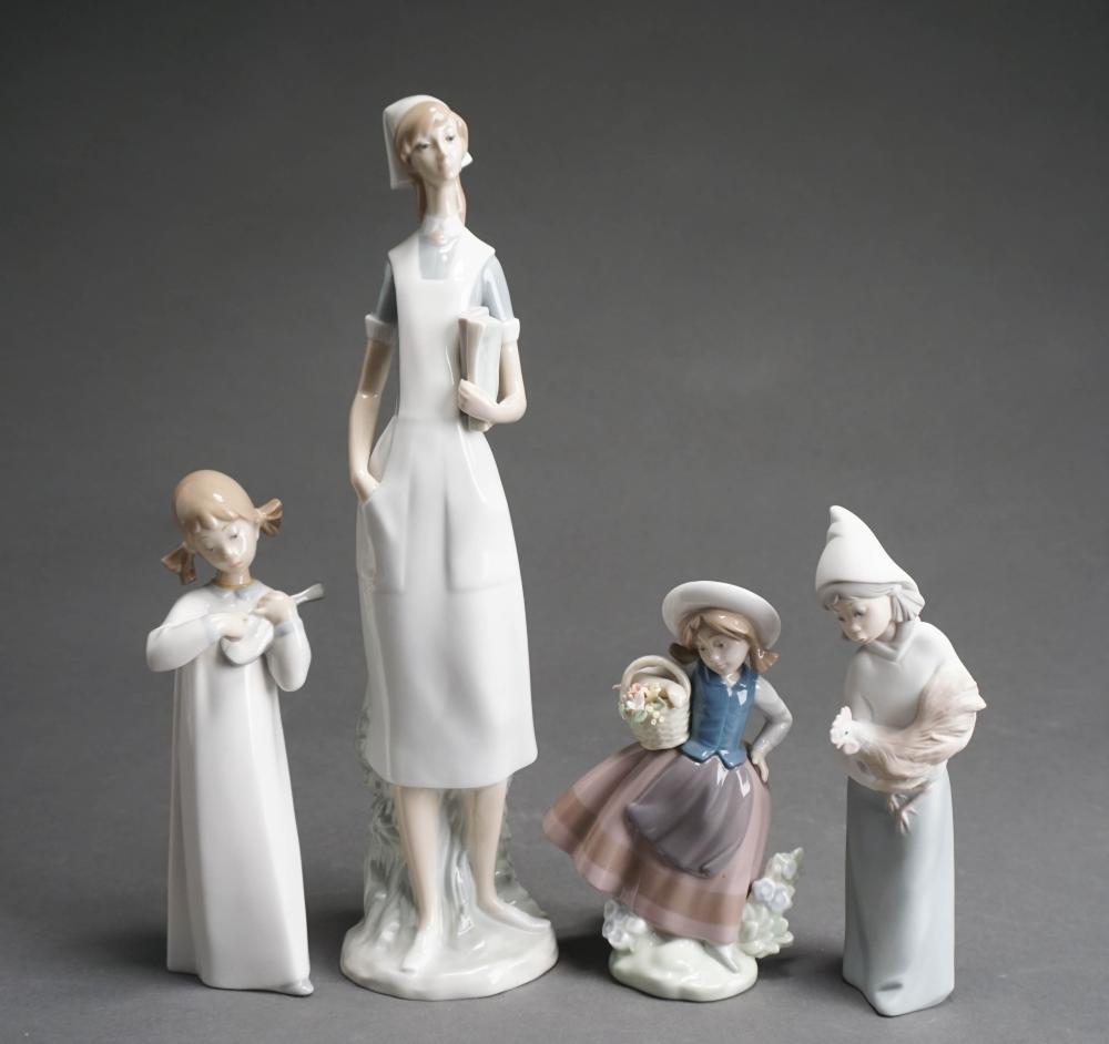 FOUR LLADRO FIGURINES H TALLER 2e5293