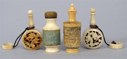 Four Chinese snuff bottles 19th 4a1dc