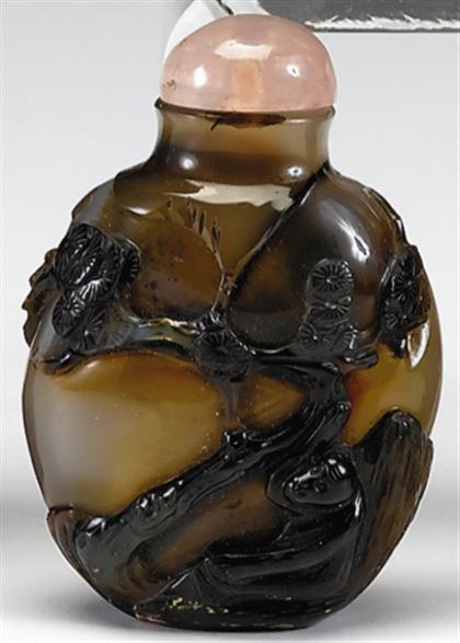 Two Chinese agate snuff bottles 4a1df