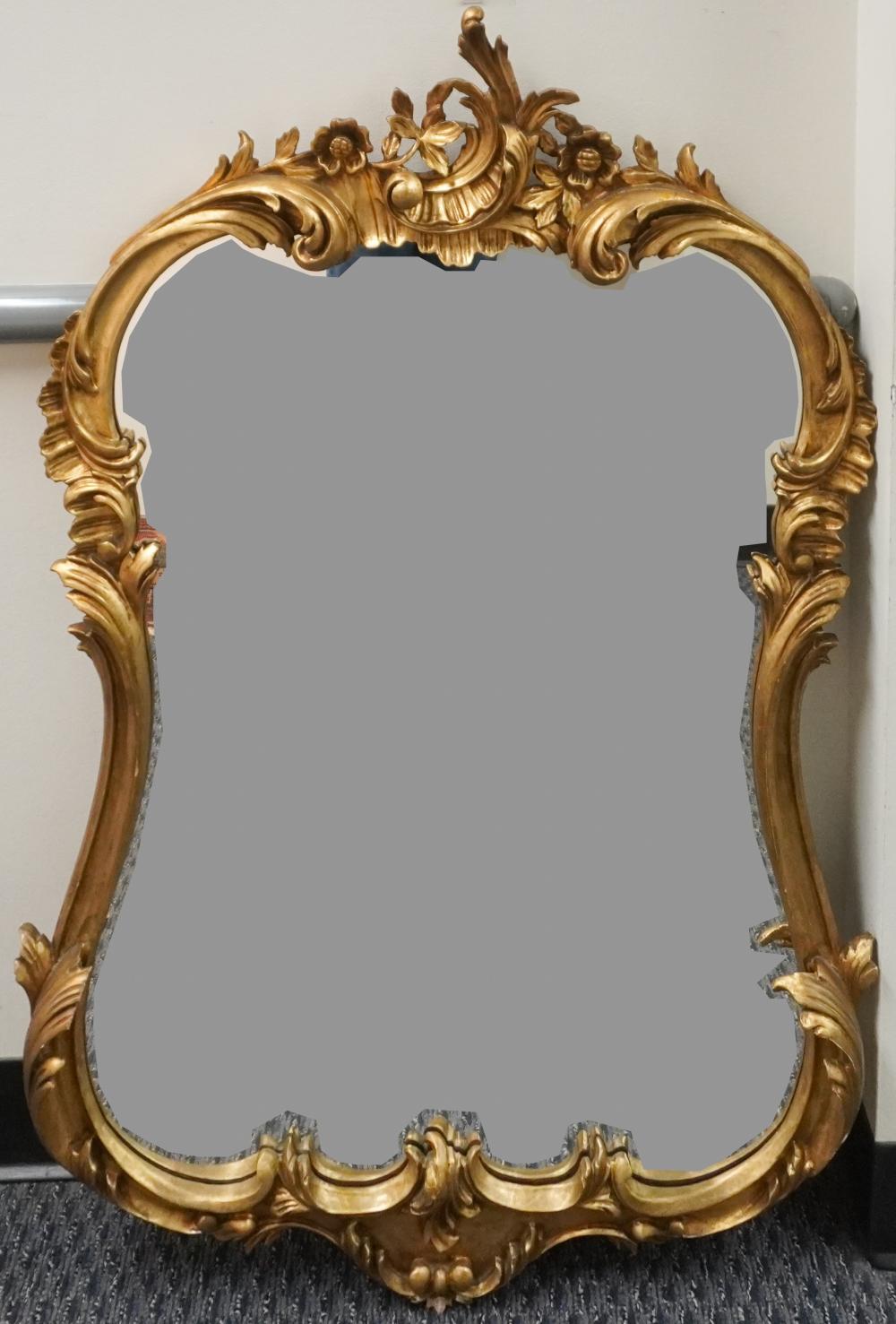 LOUIS XV STYLE GILT PAINTED MIRROR