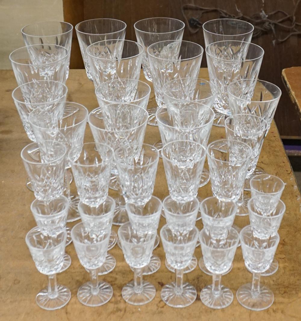 WATERFORD CRYSTAL 34-PIECE BARWARE