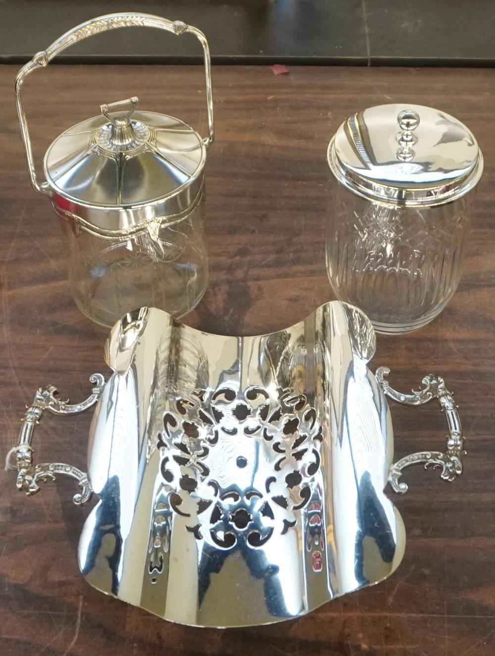 WMF SILVER-PLATED TRAY AND TWO