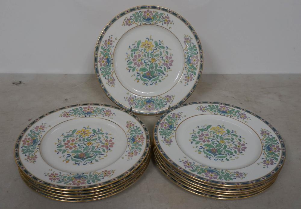 TWELVE LENOX MYSTIC PORCELAIN DINNER 2e5327