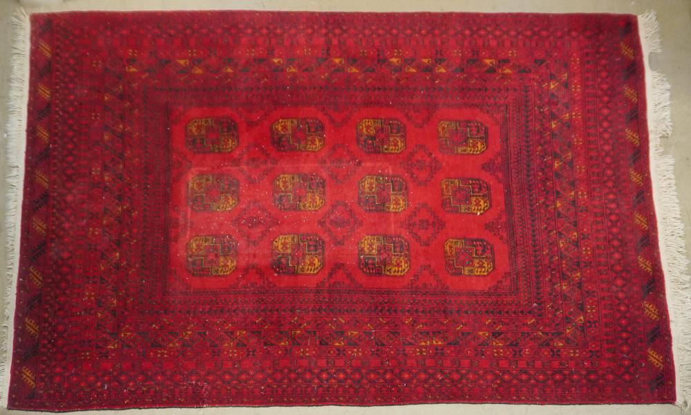 AFGHAN RUG, 9 FT 5 IN X 6 FT 4