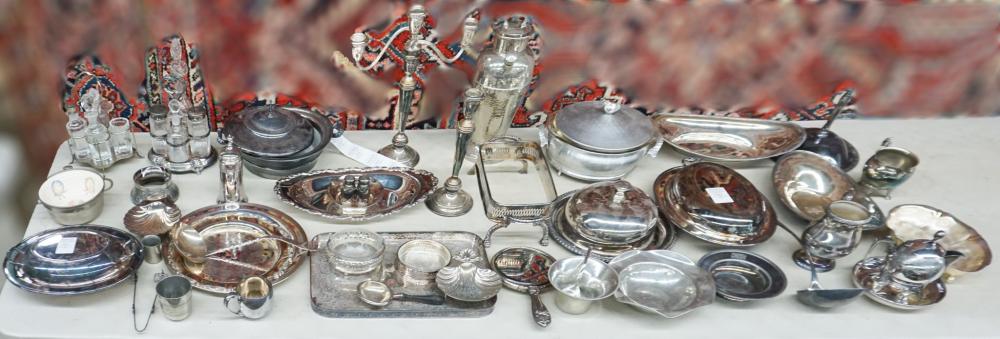 COLLECTION OF ASSORTED SILVER-PLATED