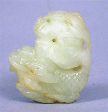 Fine Chinese white jade carving 4a1f2