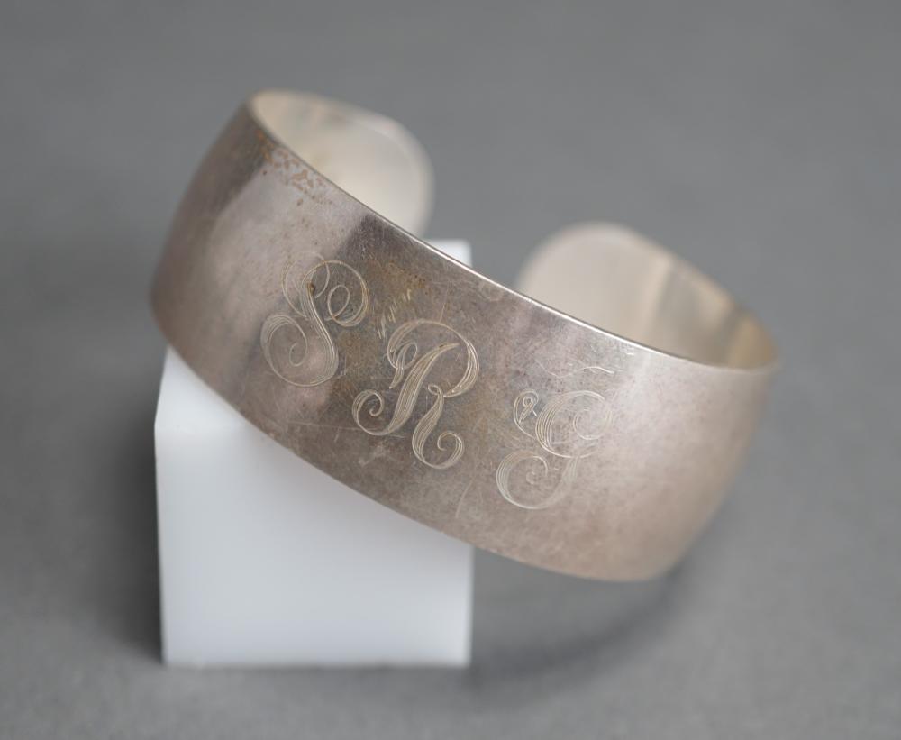 S. KIRK & SON STERLING SILVER CUFF BRACELETS.