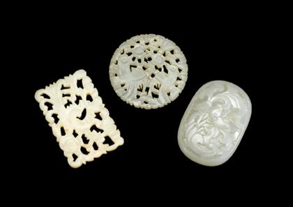 Three jade items qing dynasty 4a1f6