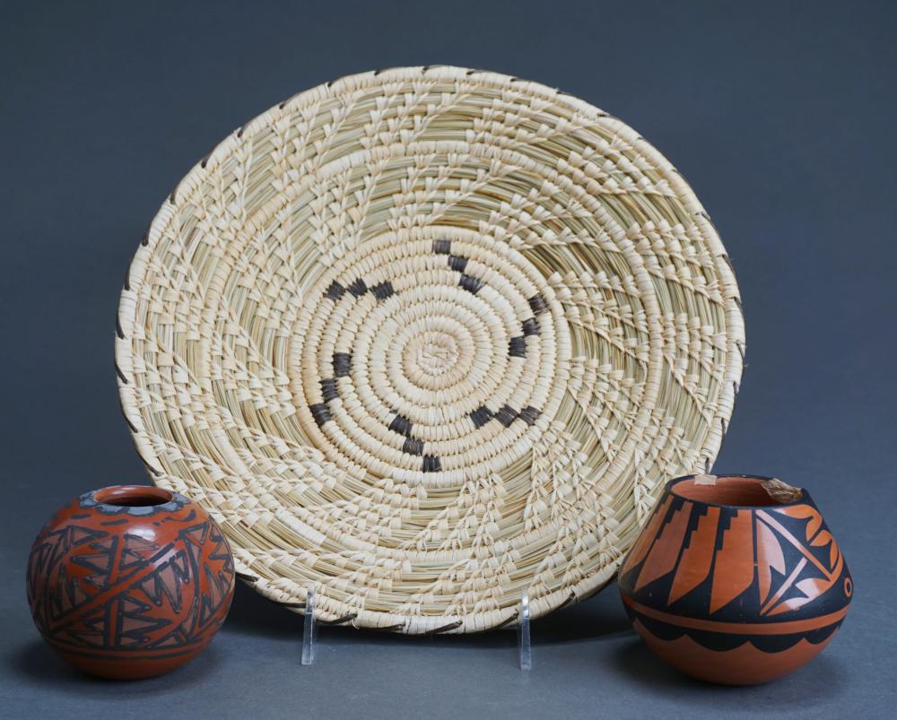 PAPAGO INDIAN WOVEN BASKET AND 2e53c1