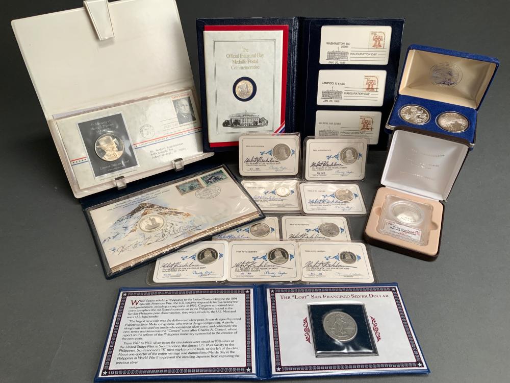 COLLECTION OF COMMEMORATIVE SILVER