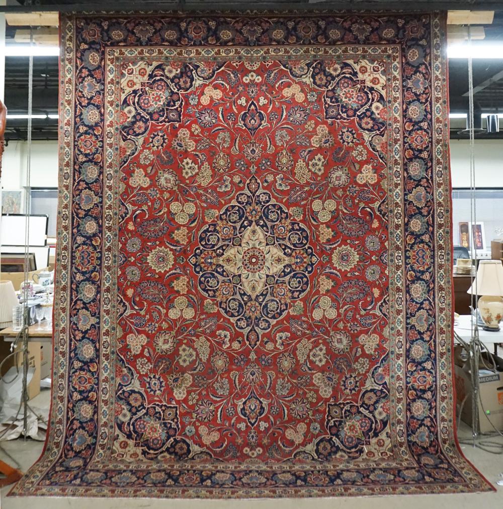 KESHAN RUG, 11FT 7 IN X 9 FTKeshan