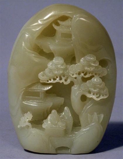 Small white jade boulder Of 4a20b