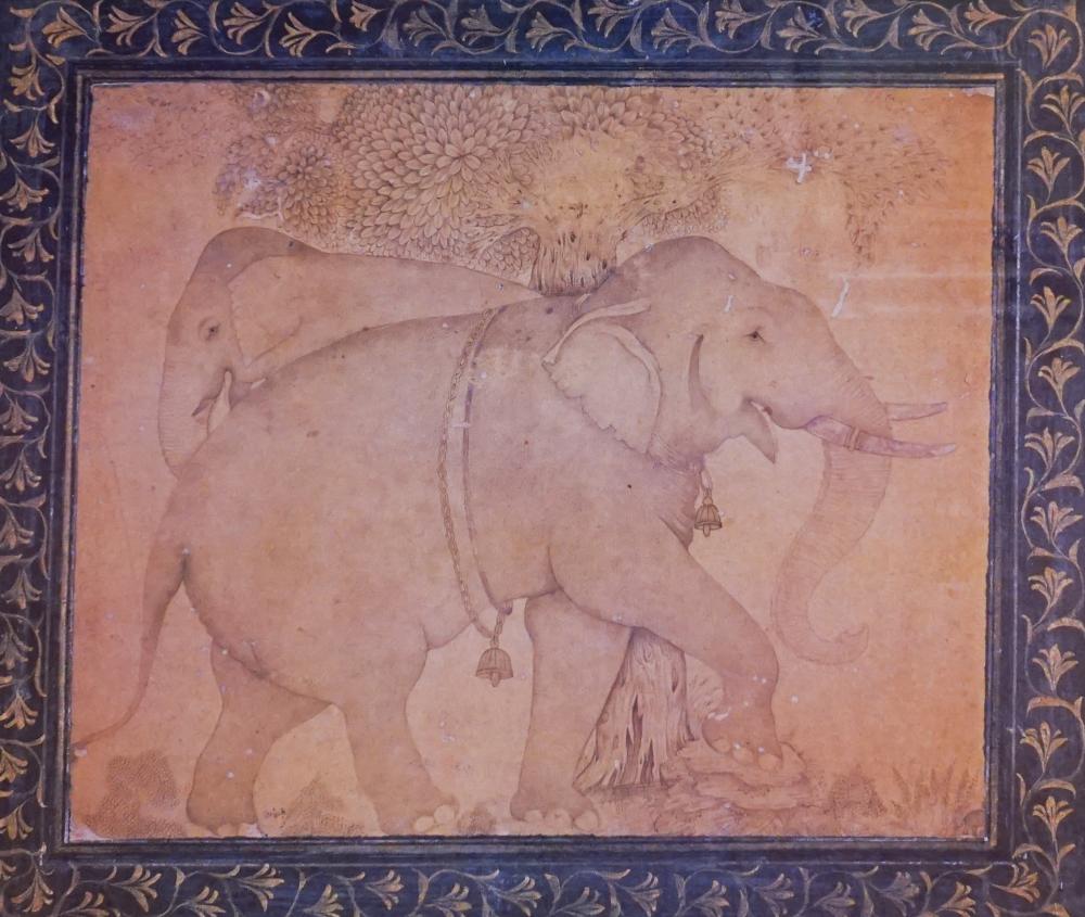 INDIAN ELEPHANTS COLOR PRINT  2e548c