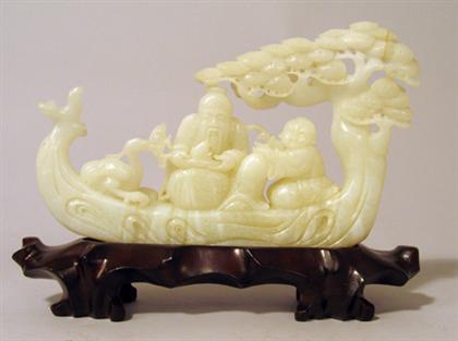 Chinese white jade model of a scholar 4a20f