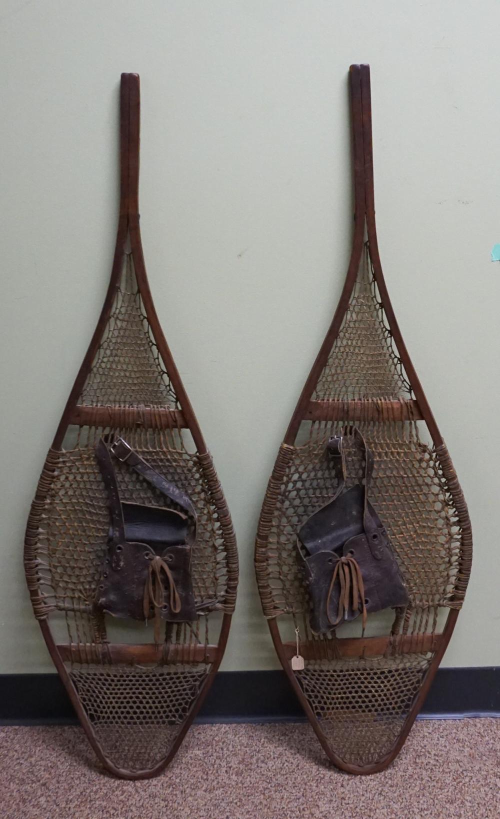 PAIR OF SNOWSHOES, POSSIBLY ALGONQUIN,
