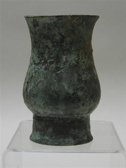 Chinese archaic bronze chih  4a219