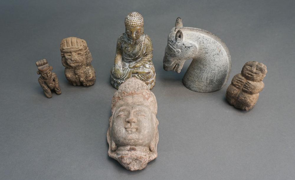 GROUP OF SIX CHINESE STYLE ARCHAIC 2e550a