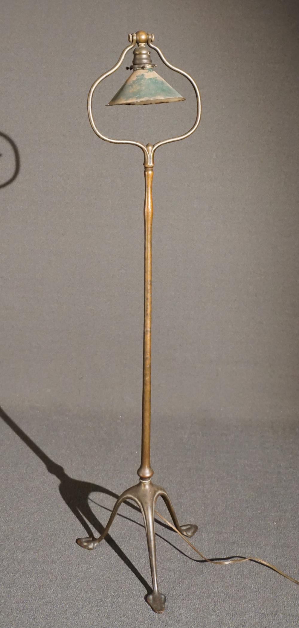 TIFFANY STUDIOS BRONZE TRIPOD BASE