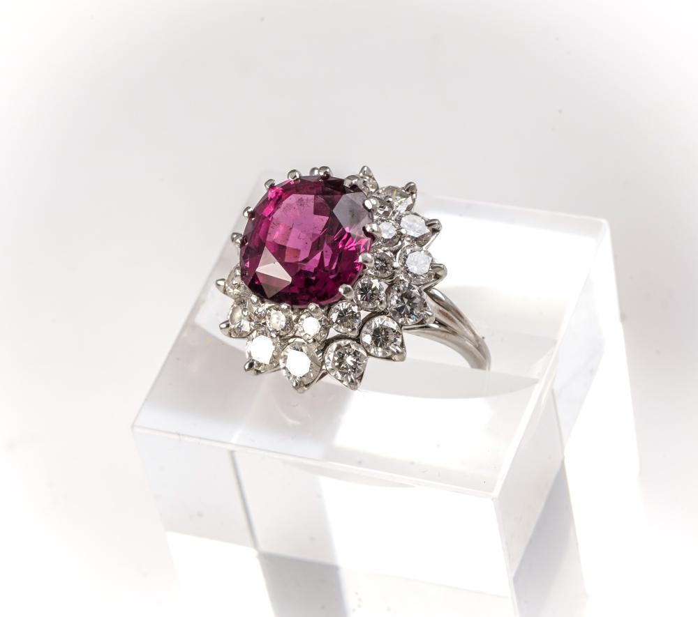 PLATINUM, RUBELLITE TOURMALINE