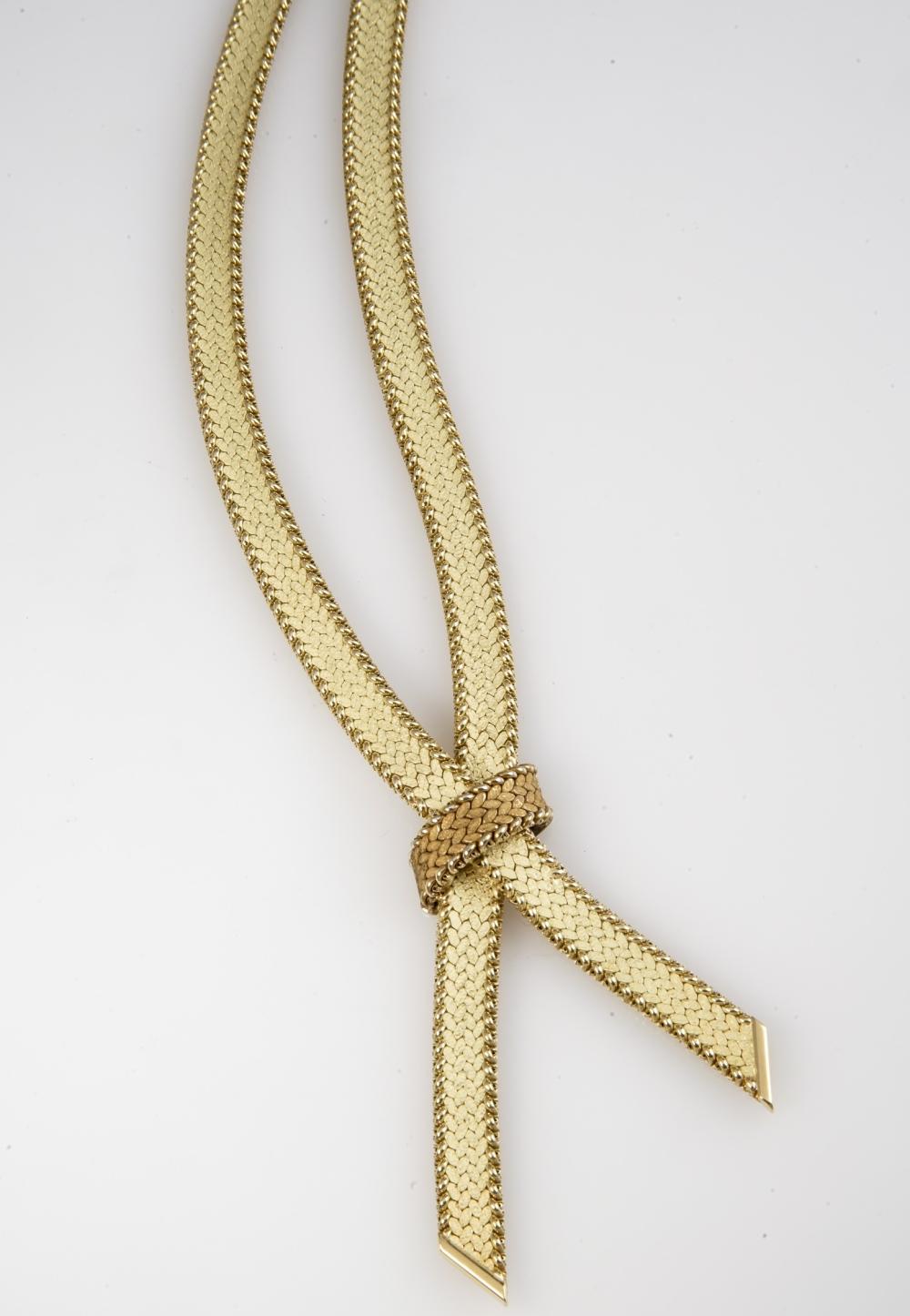 FRENCH 18-KARAT YELLOW-GOLD NECKLACE,