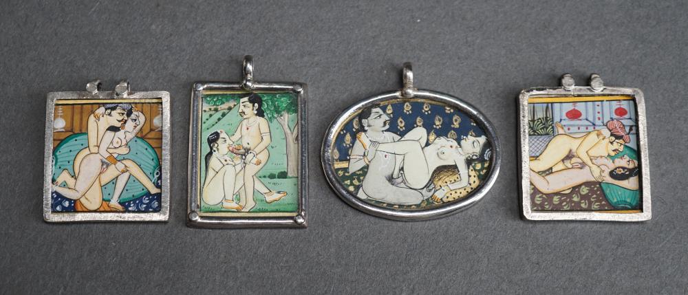 FOUR SILVER MOUNTED ‘EROTICA’