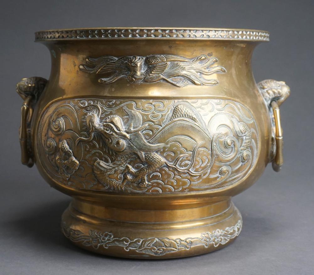 CHINESE BRASS JARDINIERE H 9 1 4 2e56d2