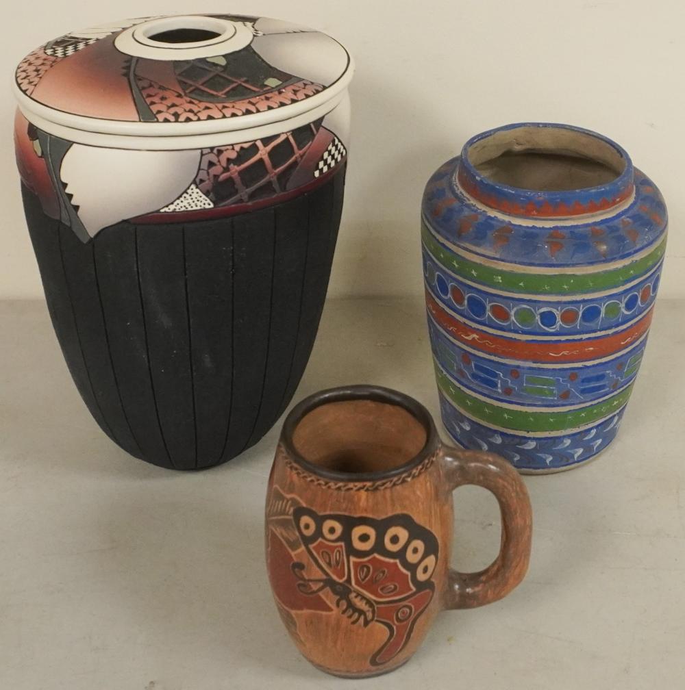 THREE CENTRAL AMERICAN CERAMIC