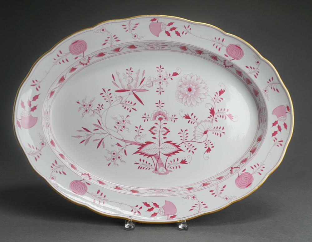 MEISSEN PINK ONION PATTERN PLATTER 2e56fe