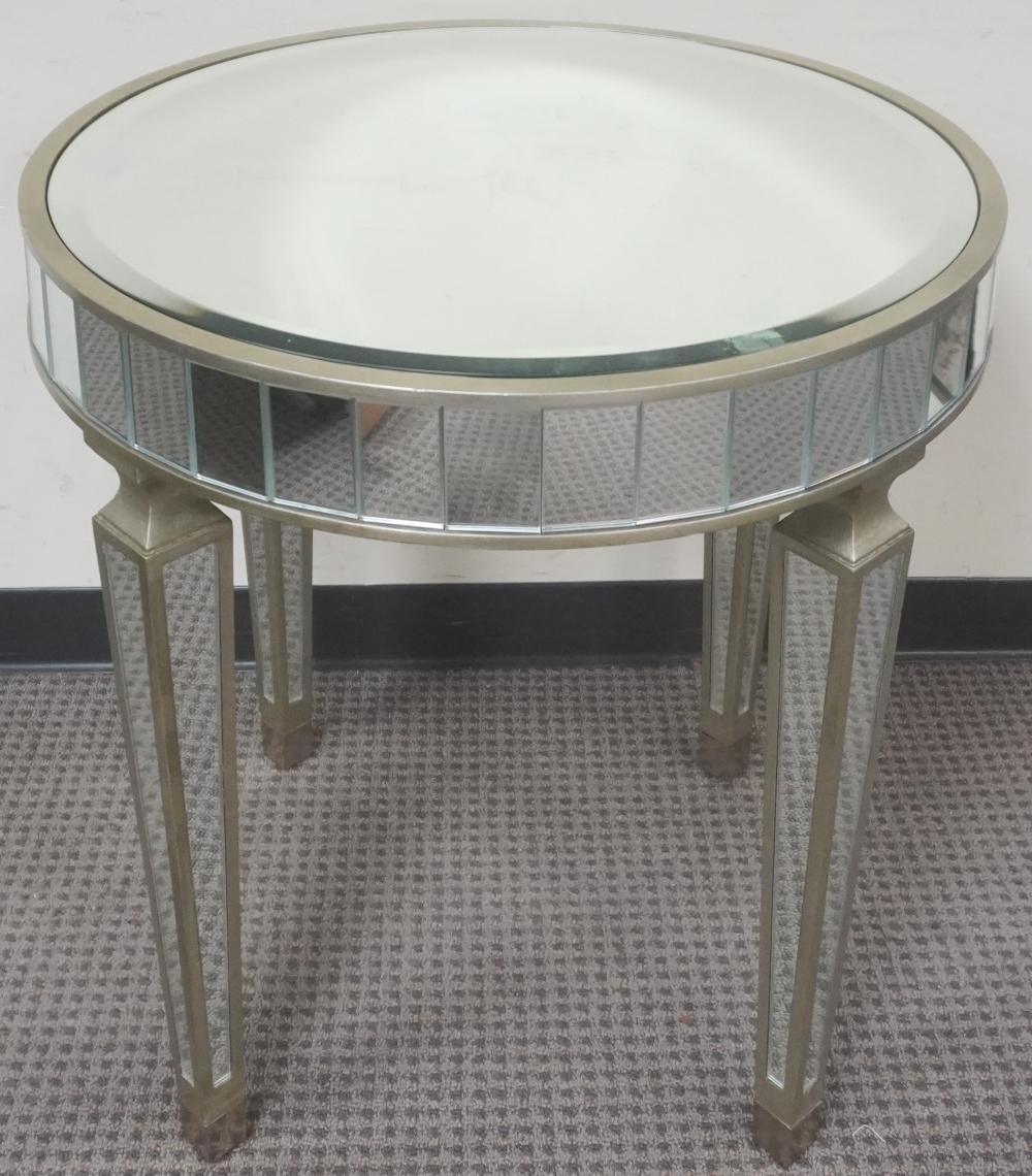 CONTEMPORARY MIRRORED SIDE TABLE