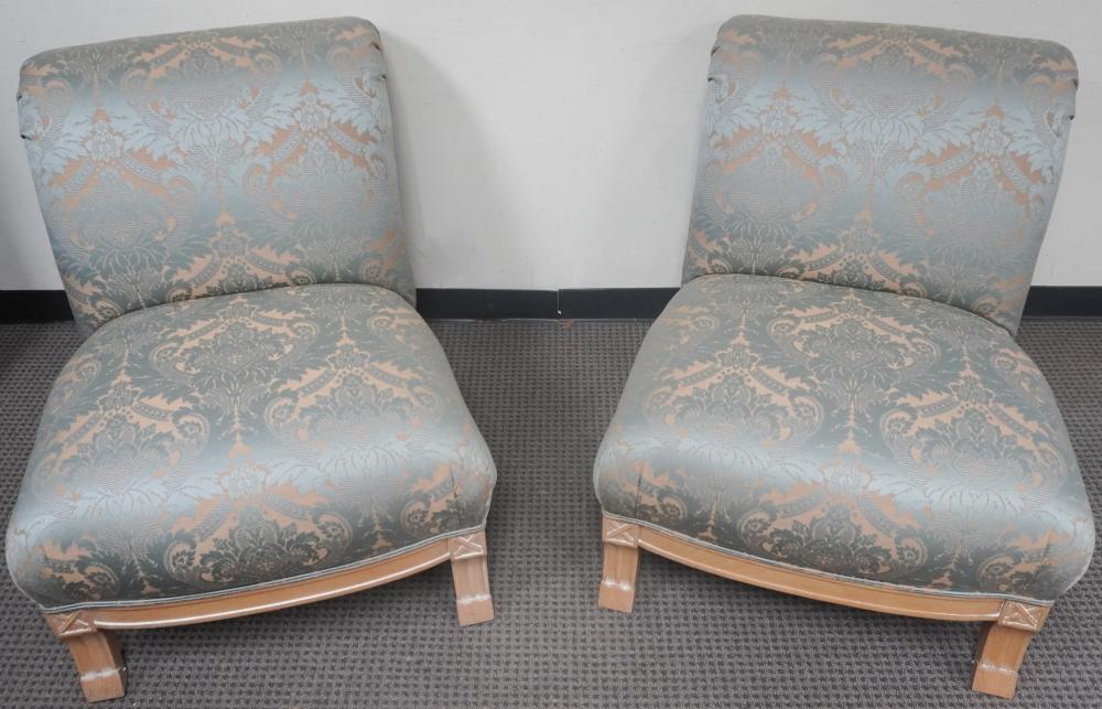 PAIR OF PROVINCIAL STYLE UPHOLSTERED