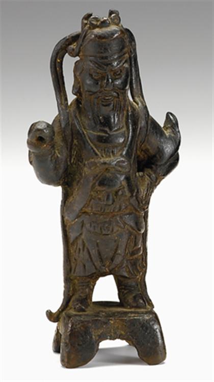 Chinese bronze guardian figure 4a251