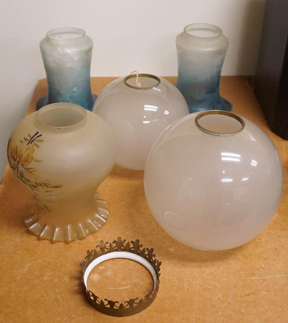COLLECTION OF ASSORTED GLASS SHADESCollection