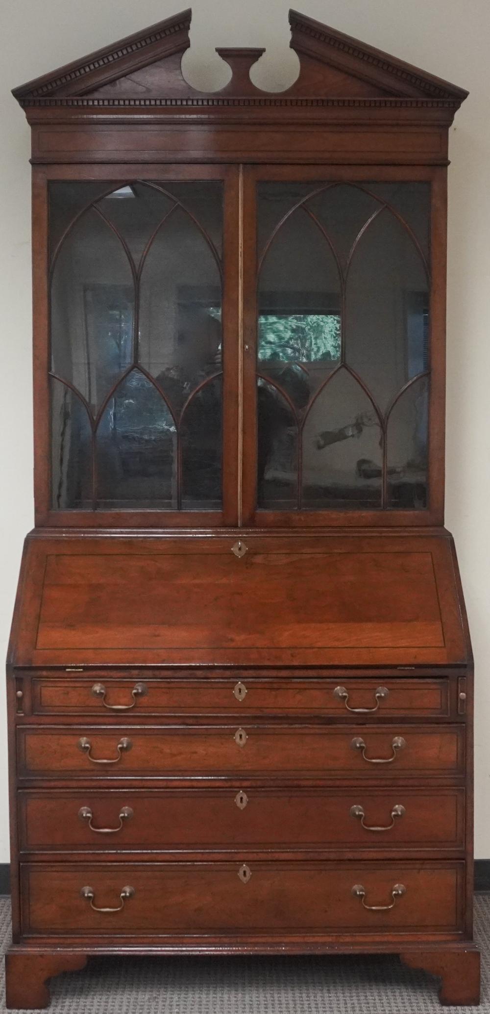 GEORGE III STYLE MAHOGANY SECRETARY 2e57a2