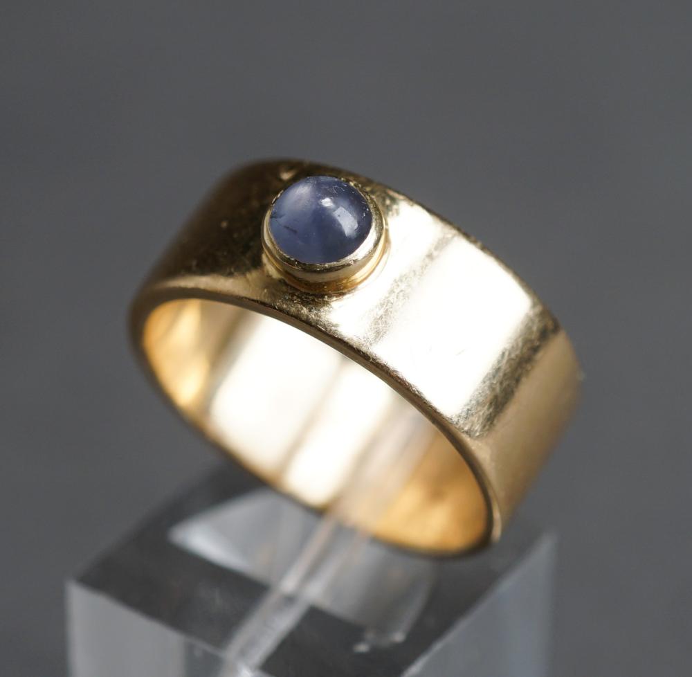 14-KARAT YELLOW-GOLD AND PALE BLUE