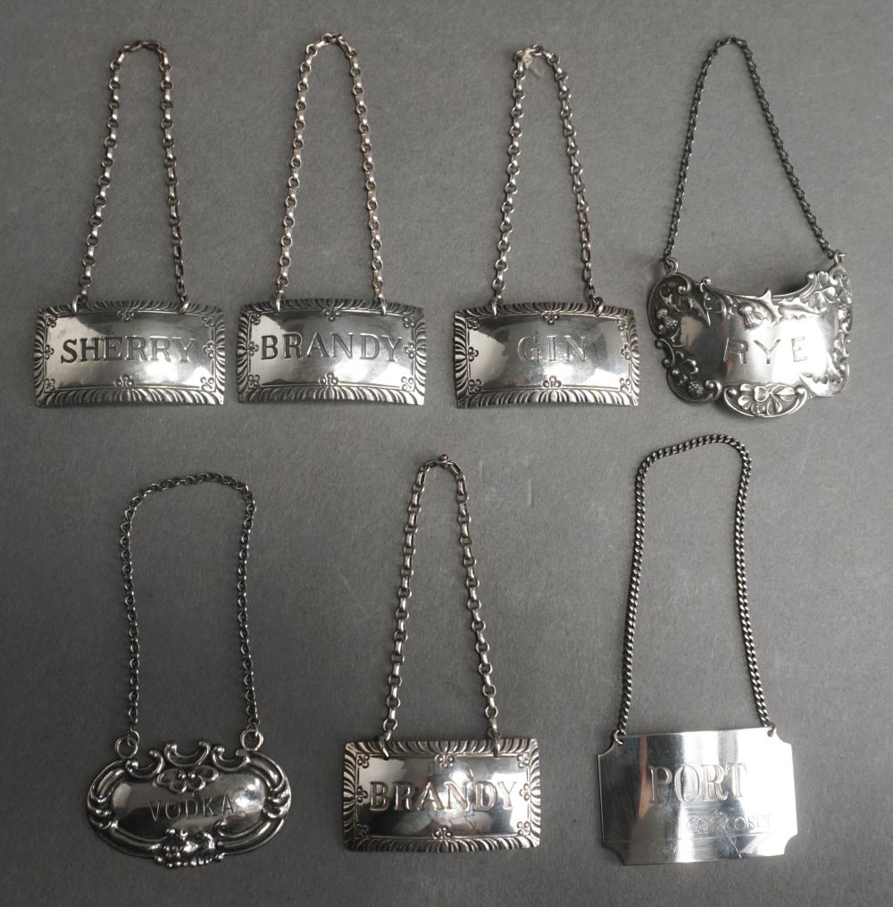 COLLECTION OF SEVEN STERLING SILVER