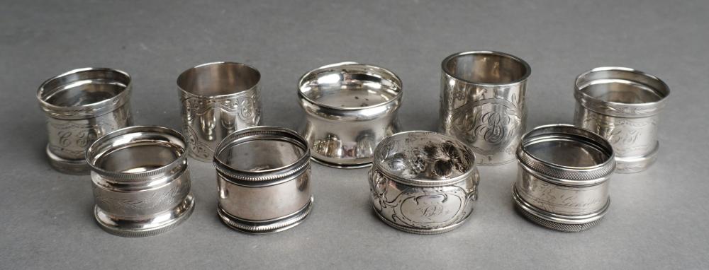 NINE ASSORTED AMERICAN STERLING 2e5822