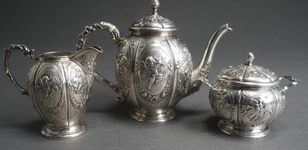 GERMAN REPOUSSE 800-SILVER THREE PIECE